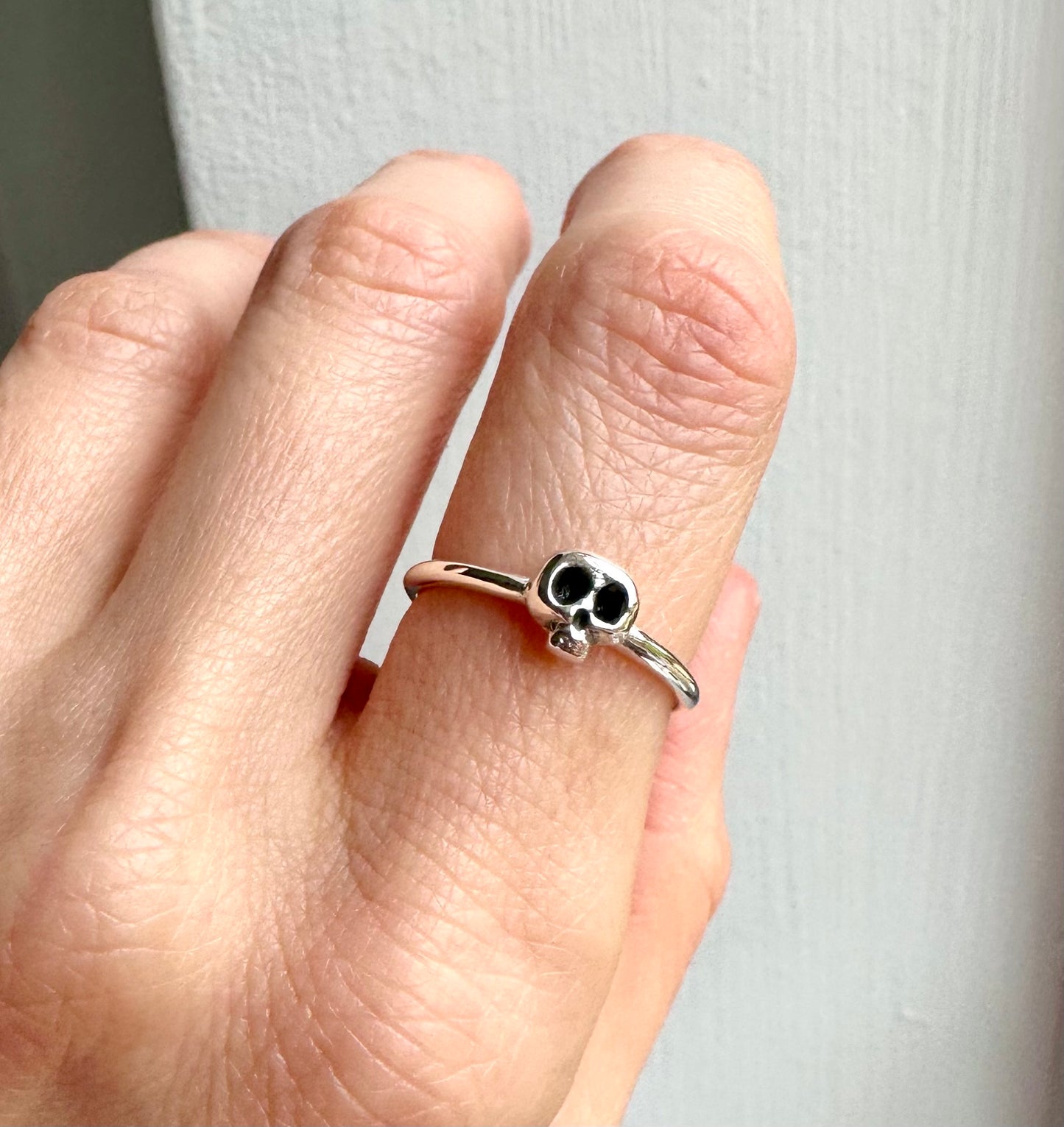 Immediate Ship Bitty Skull Ring Sz 5.5