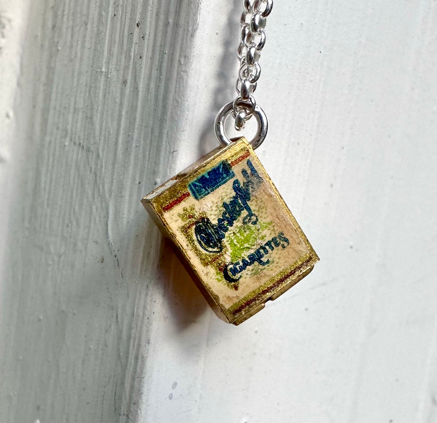 1930’s Moving Cigarette Charm Necklace