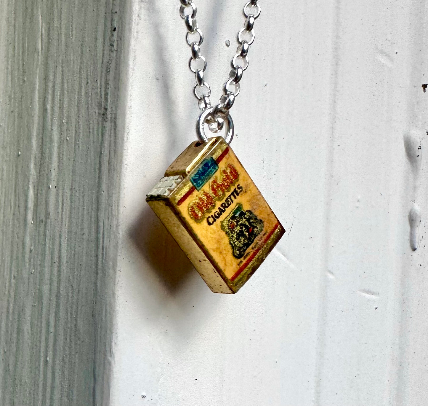 1930’s Moving Cigarette Charm Necklace