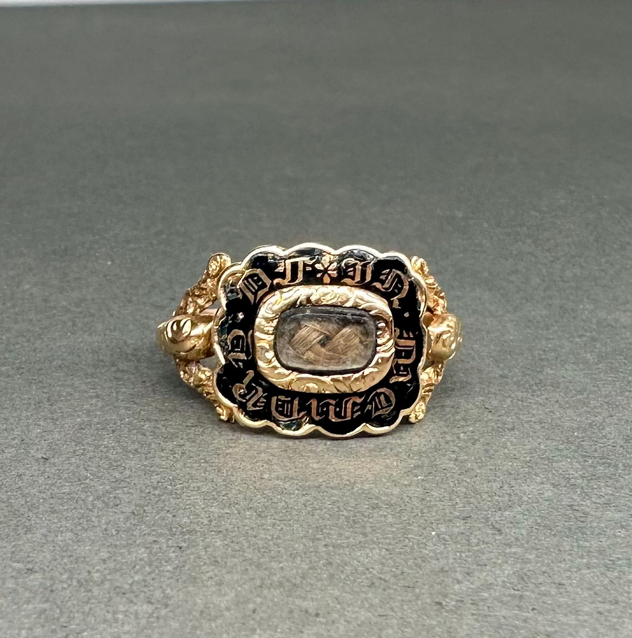 Georgian “In Memory Of” Hair Ring