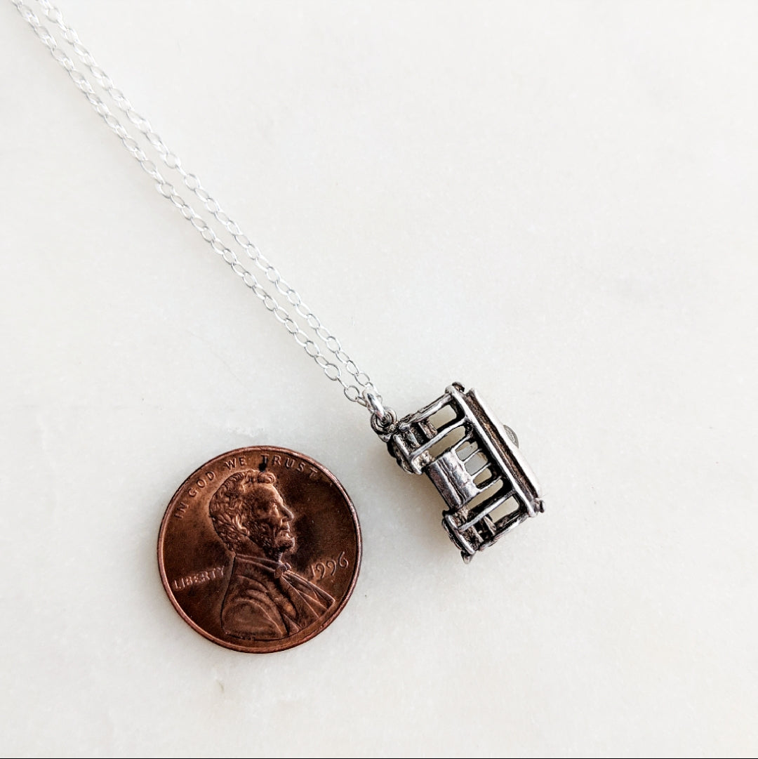 Antique Stanhope San Francisco Cable Car Necklace
