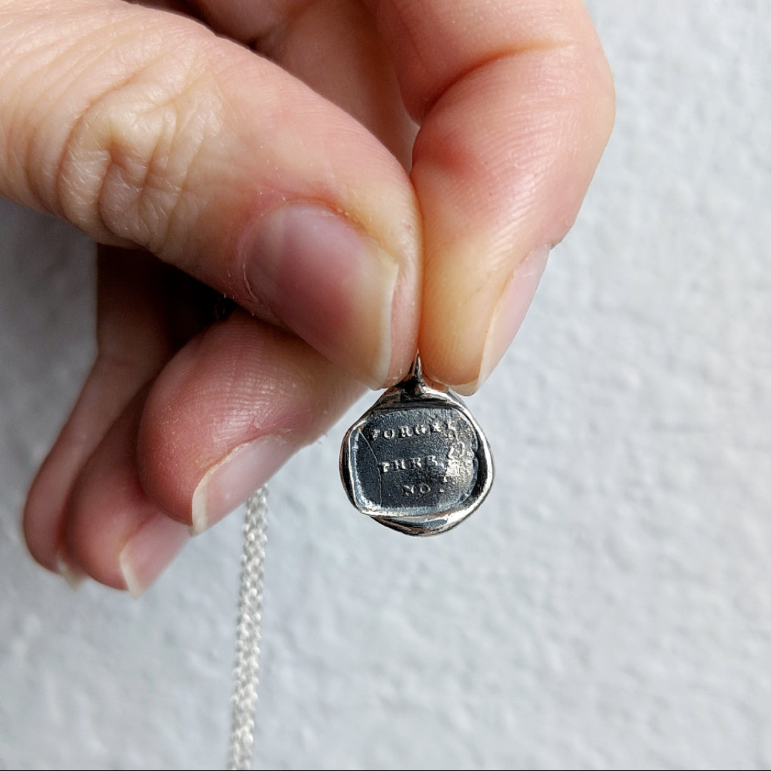 Forget Thee? No! Wax Seal Necklace