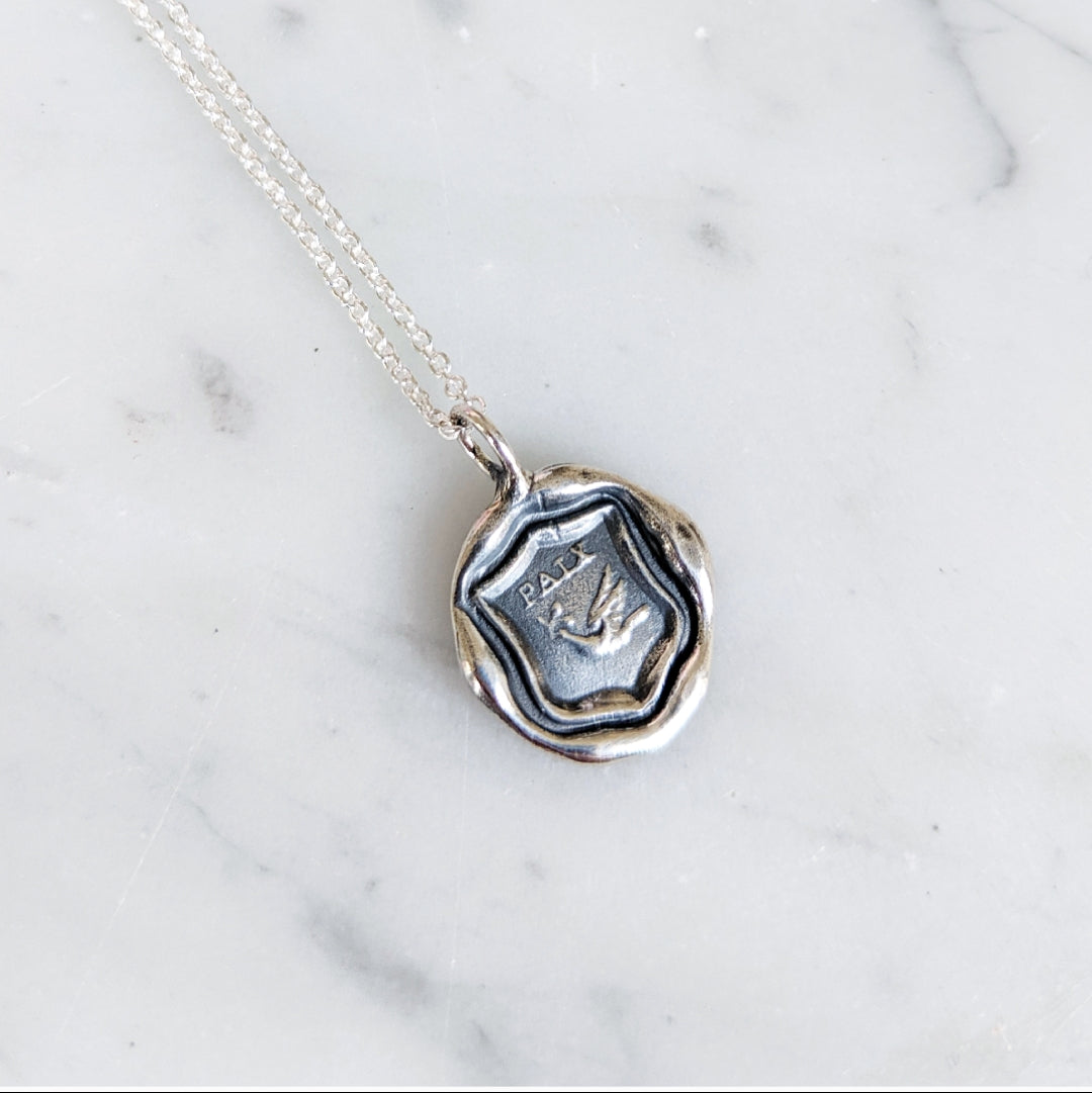 Paix Wax Seal Necklace