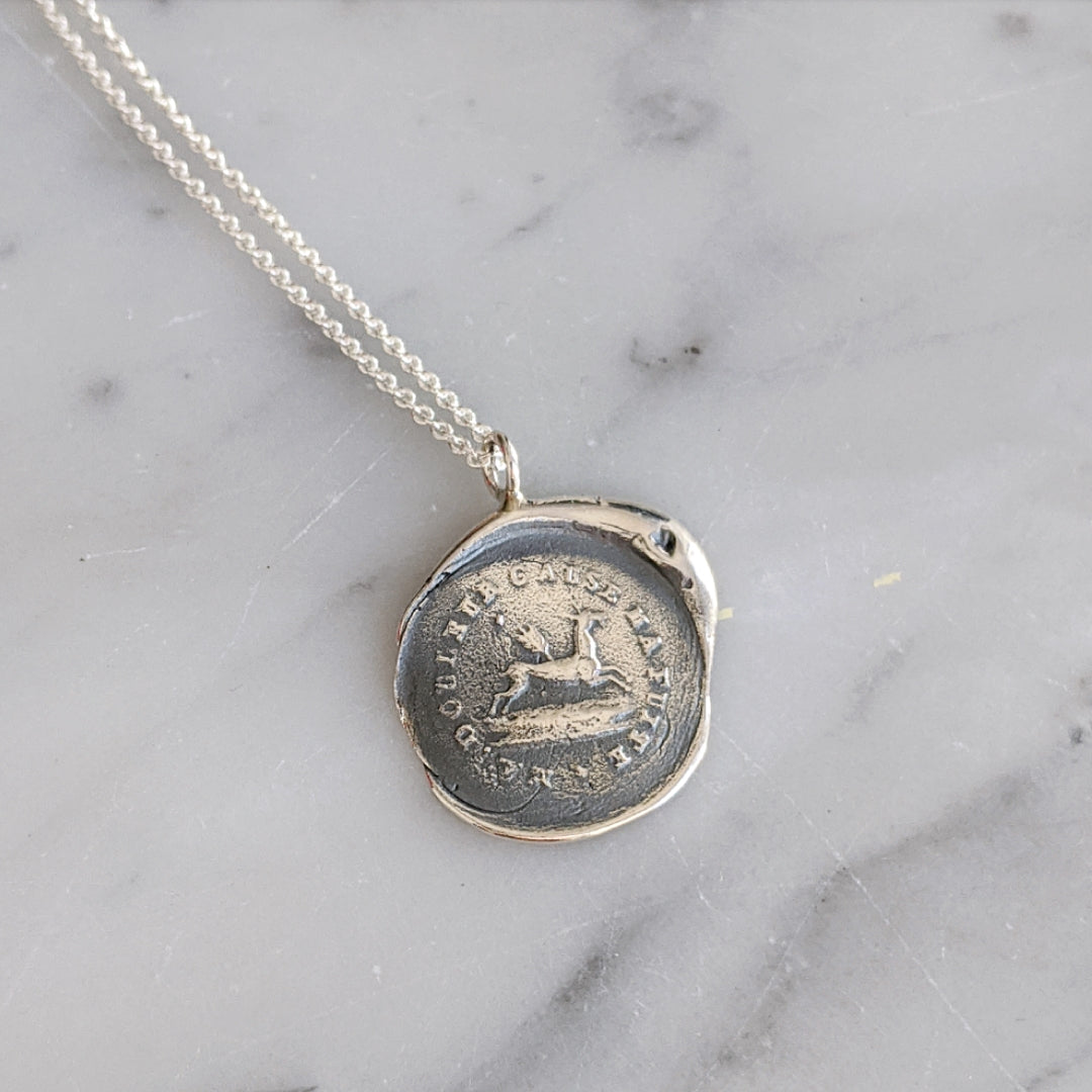 Ma Douleur Cause Ma Fuite Wax Seal Necklace