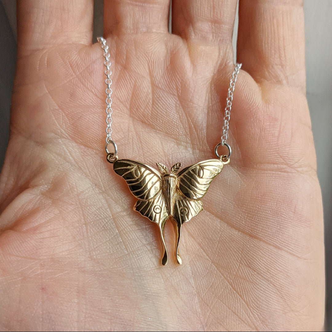 Luna Moth Necklace