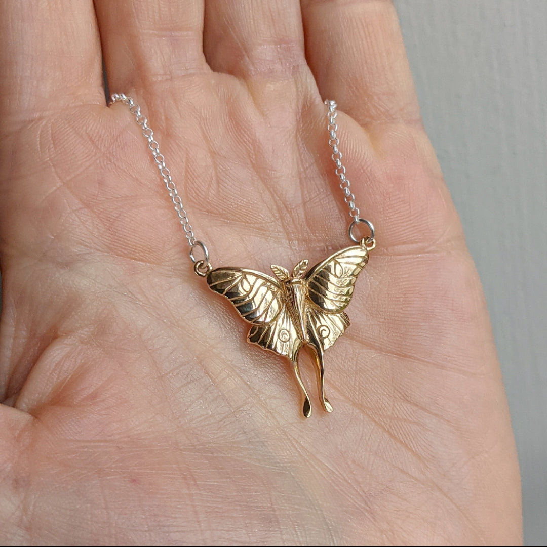 Luna Moth Necklace