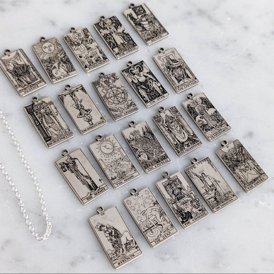 Tarot Card Charm Necklace
