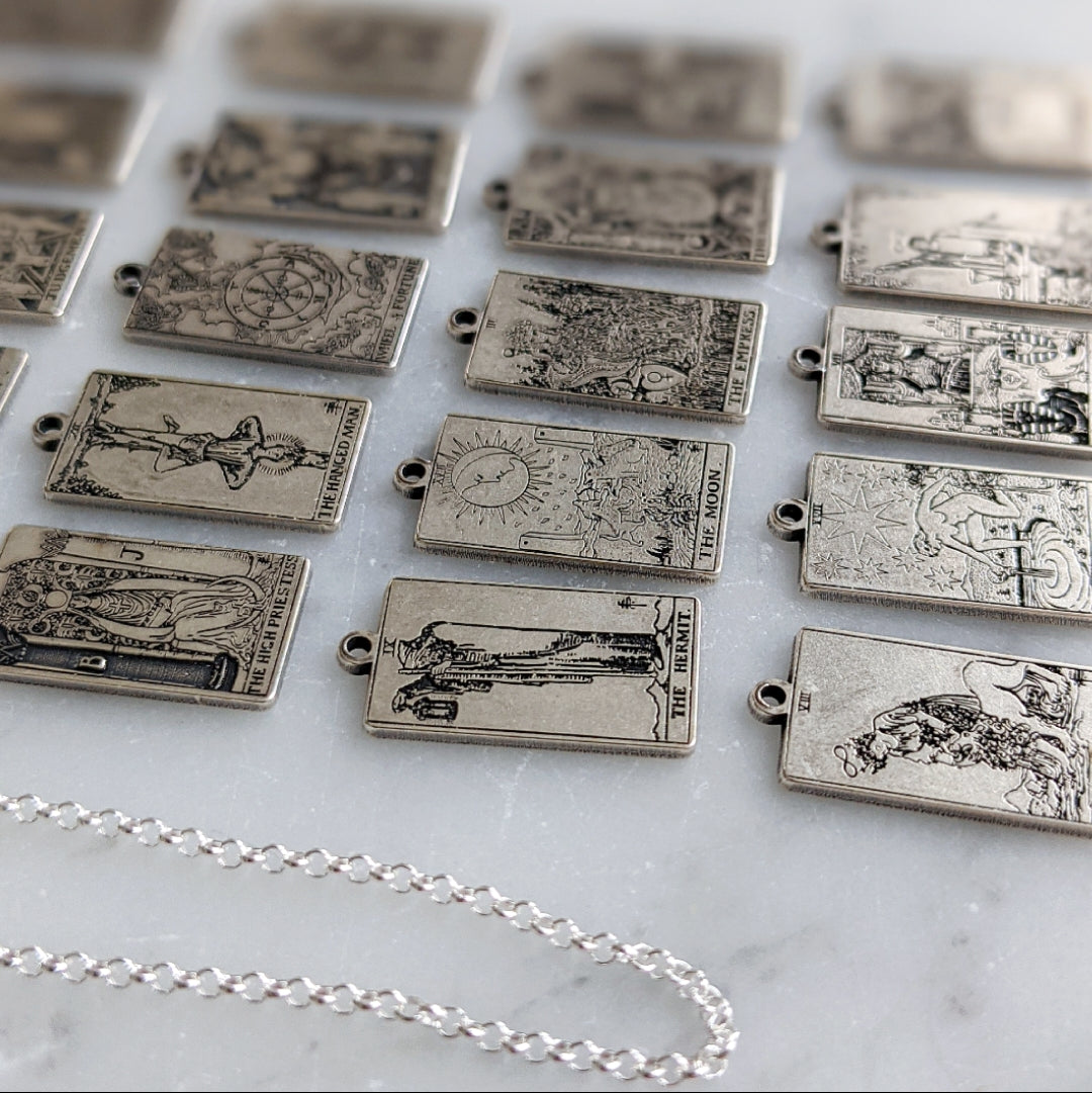 Tarot Card Charm Necklace