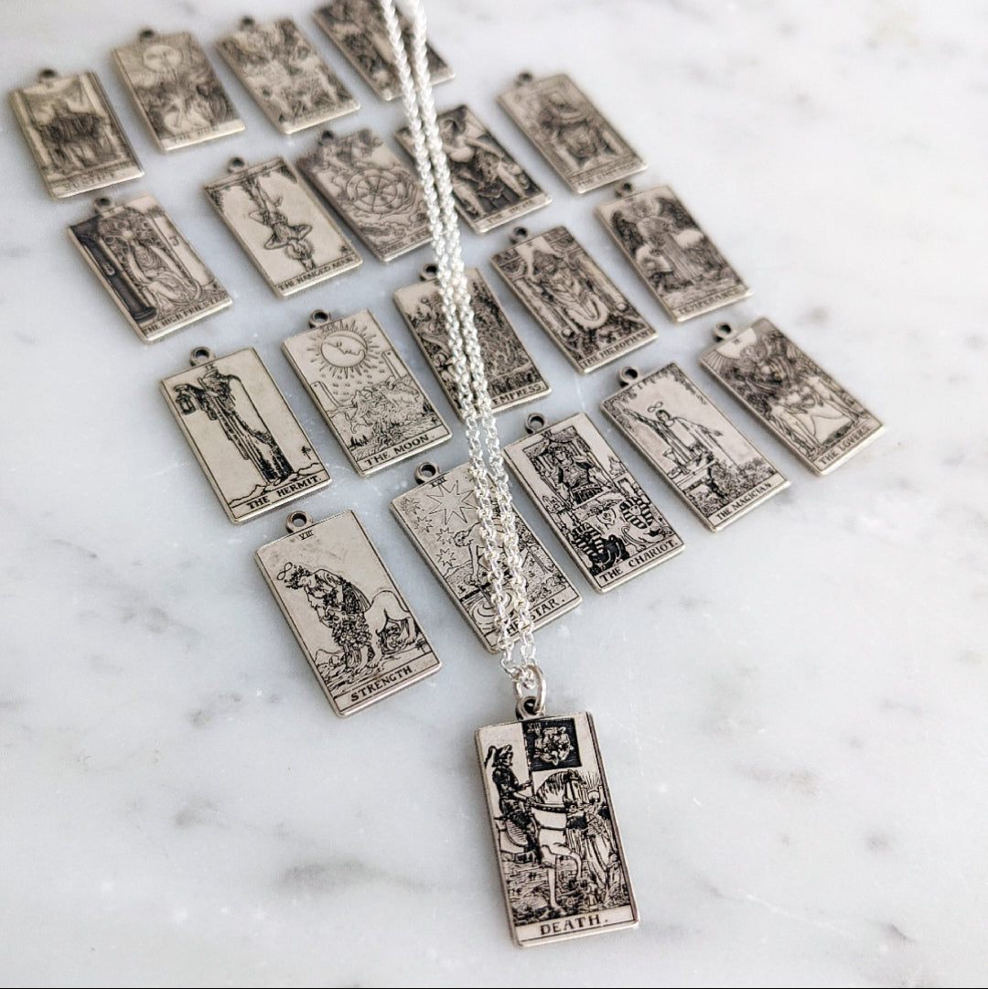 Tarot Card Charm Necklace