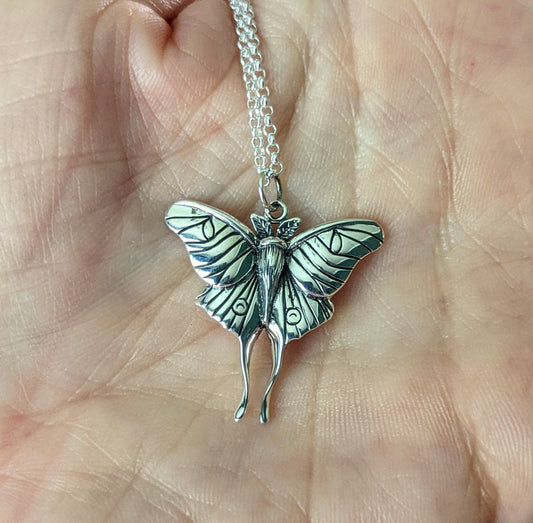 Luna Moth Necklace