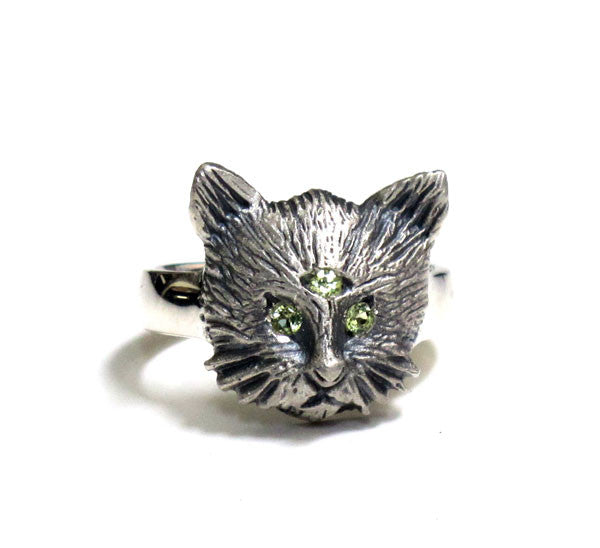 Three Eyed Cat Ring