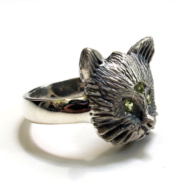 Three Eyed Cat Ring