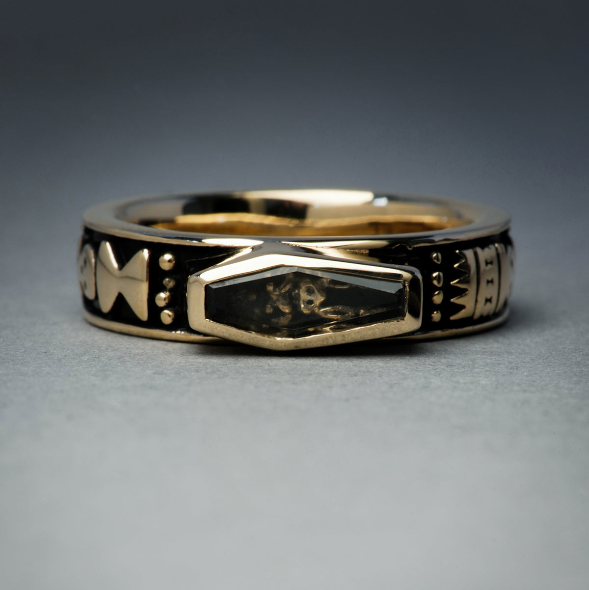 Skeletal Memento Mori Ring