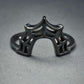 Immediate Ship Black Rhodium Spider Web Halo Ring Sz 5