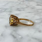 Antique 9ct Citrine Solitaire Ring