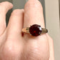 Antique 9ct Garnet Solitaire Ring