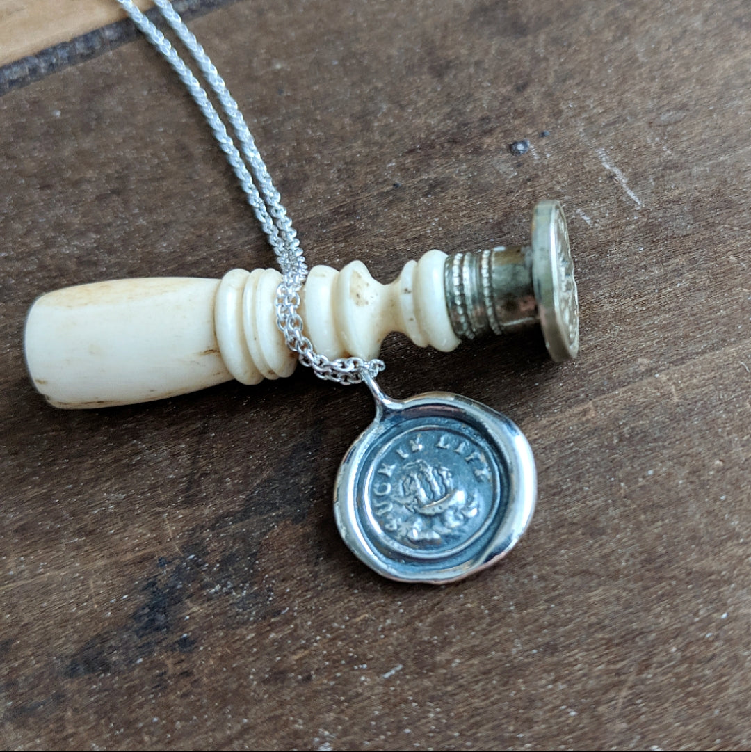 Such Is Life Wax Seal Necklace