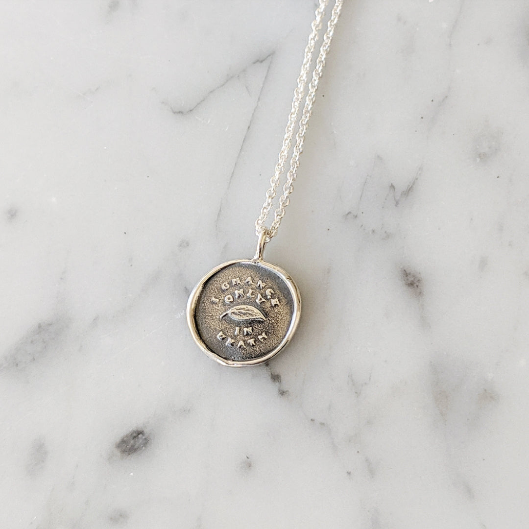 I Change Only In Death Wax Seal Necklace