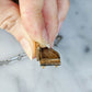 Vintage Piano Poison Pendant Necklace