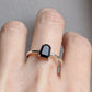 Onyx Tombstone Ring