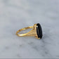 Antique Art Nouveau 14k Gold Onyx Ring
