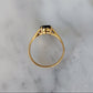Antique Art Nouveau 14k Gold Onyx Ring