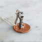 Antique Moving Water Pump Necklace