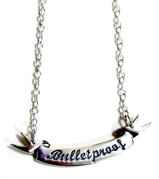 Bulletproof Banner Necklace
