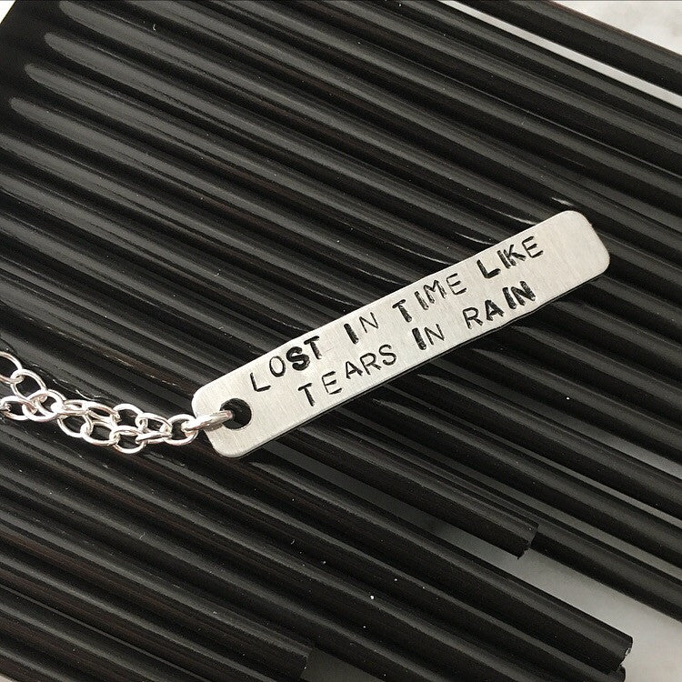 Lost in Time Like Tears in Rain Necklace