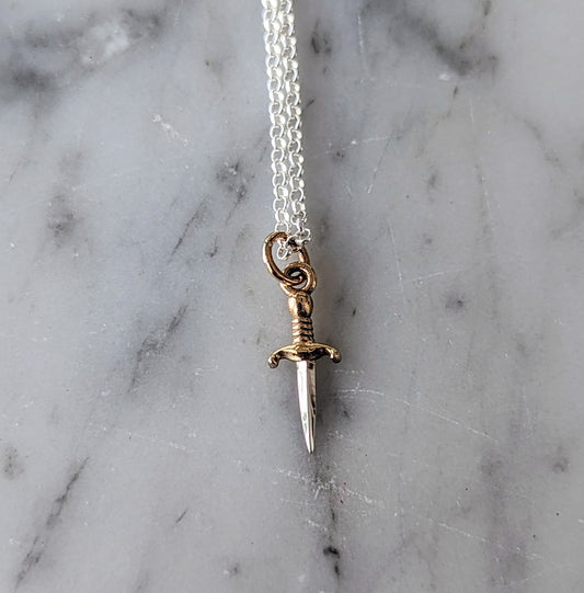 Tiny Dagger Necklace