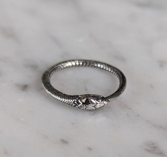 Sterling Ouroboros Ring