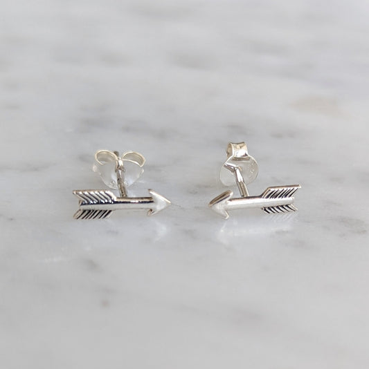 Sterling Arrow Earrings