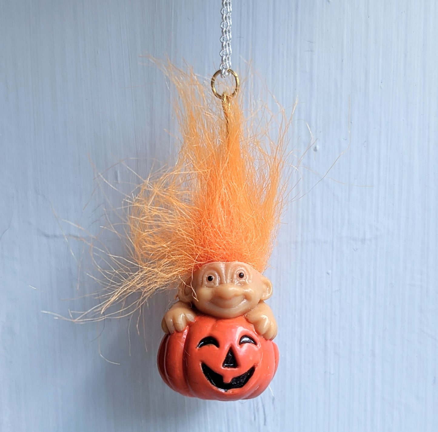 Vintage Halloween Troll Necklace