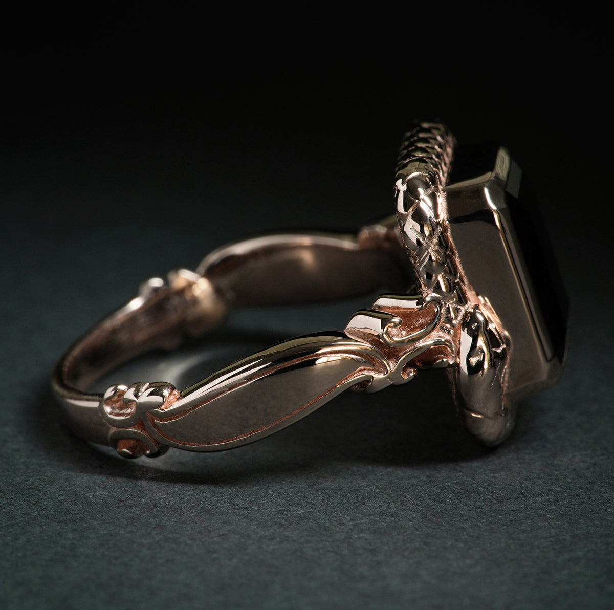Serpent and  Scroll Ring