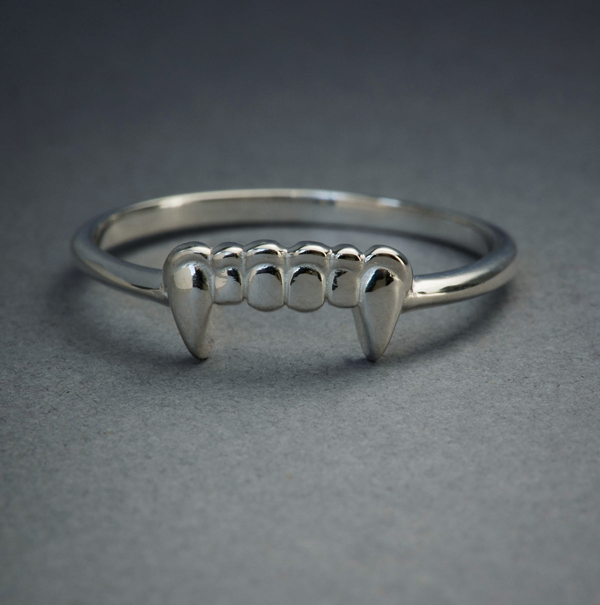 Silver Fang Ring