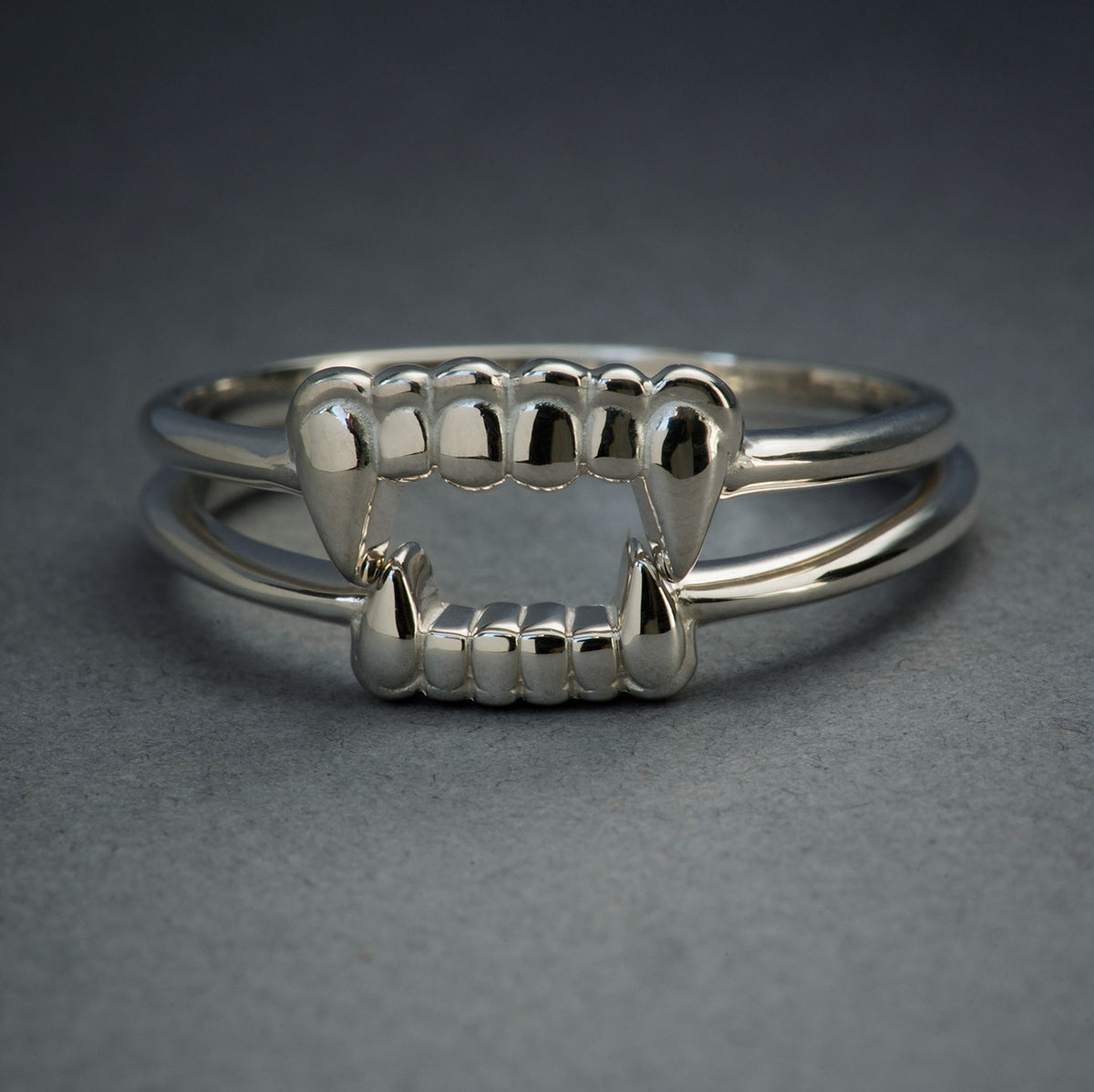 Silver Fang Ring