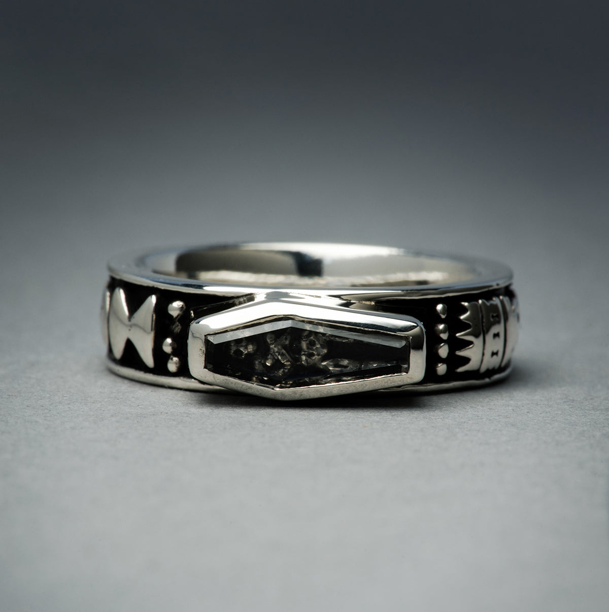 Skeletal Memento Mori Ring